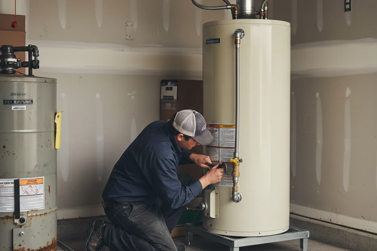 Water heater and shutoff valve replacement in Homerville